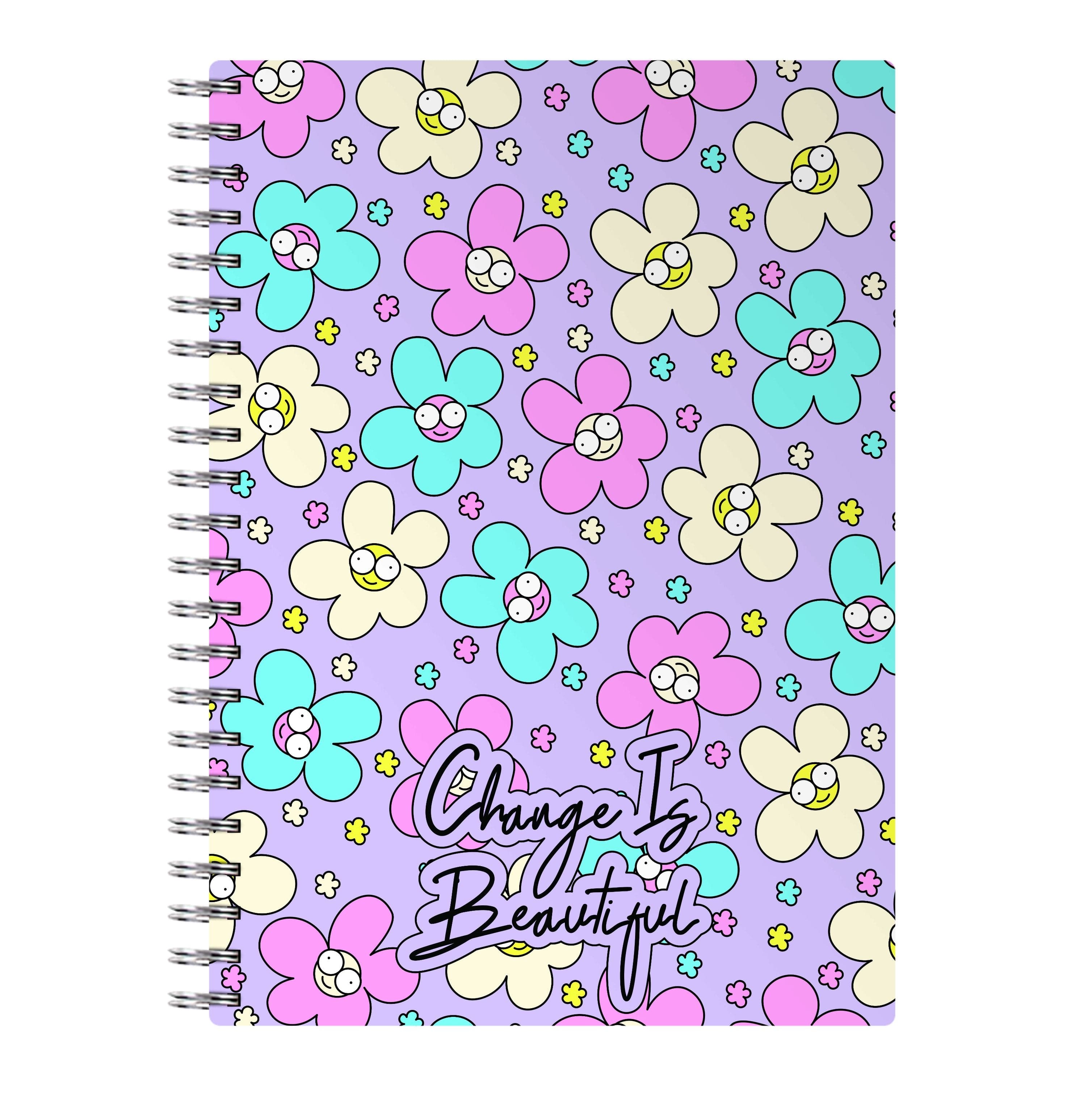 Happy Flowers Pattern Notebook