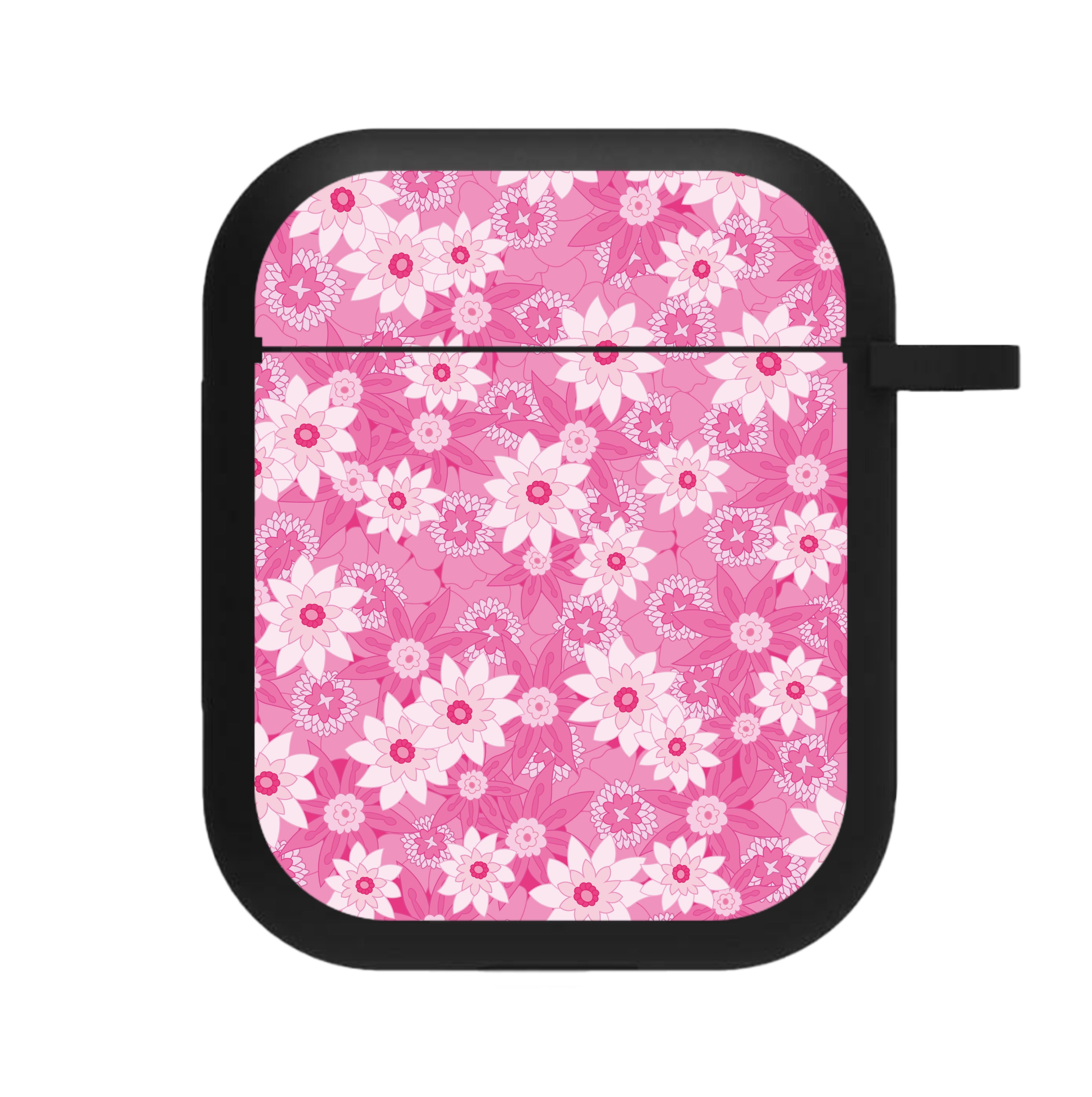 Pink Flowers - Floral Patterns AirPods Case