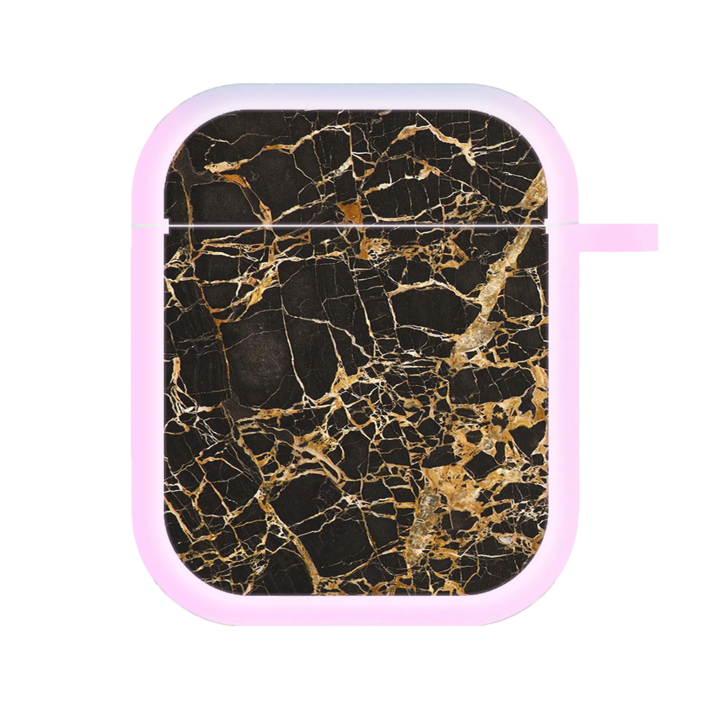 Black & Gold Marble Pattern AirPods Case