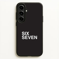6 7 Black Galaxy A56 Case