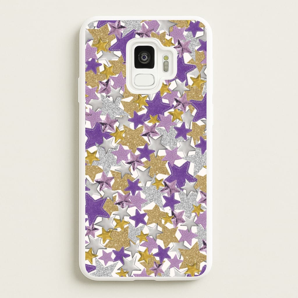 Mauve Stars Collage  Galaxy S9 Case
