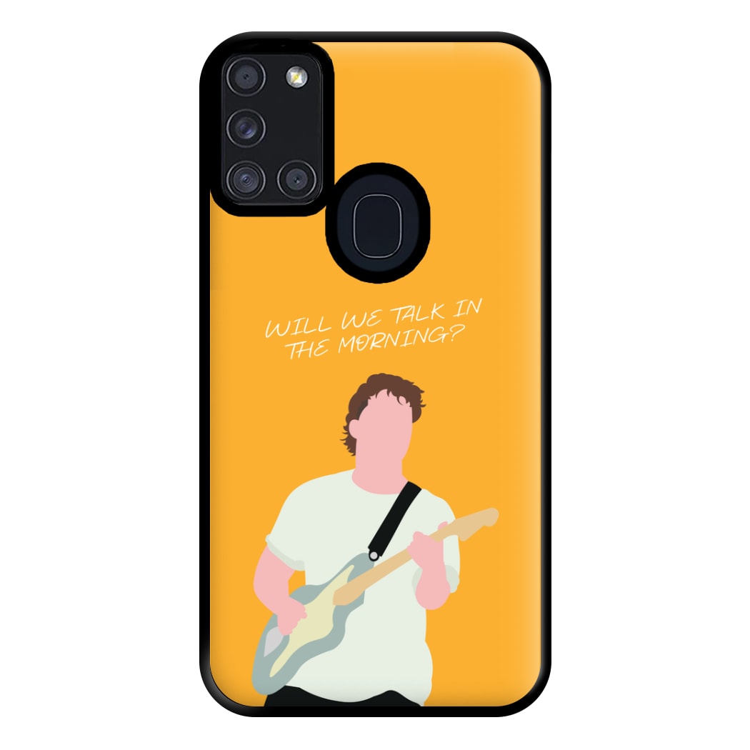 Will We Talk In The Morning Yellow Galaxy A21s Case