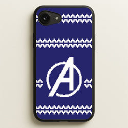 Superhero Team Blue Christmas Jumper  iPhone 16e Case