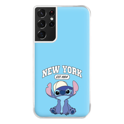 New York Blue Alien Galaxy S21 Ultra Case