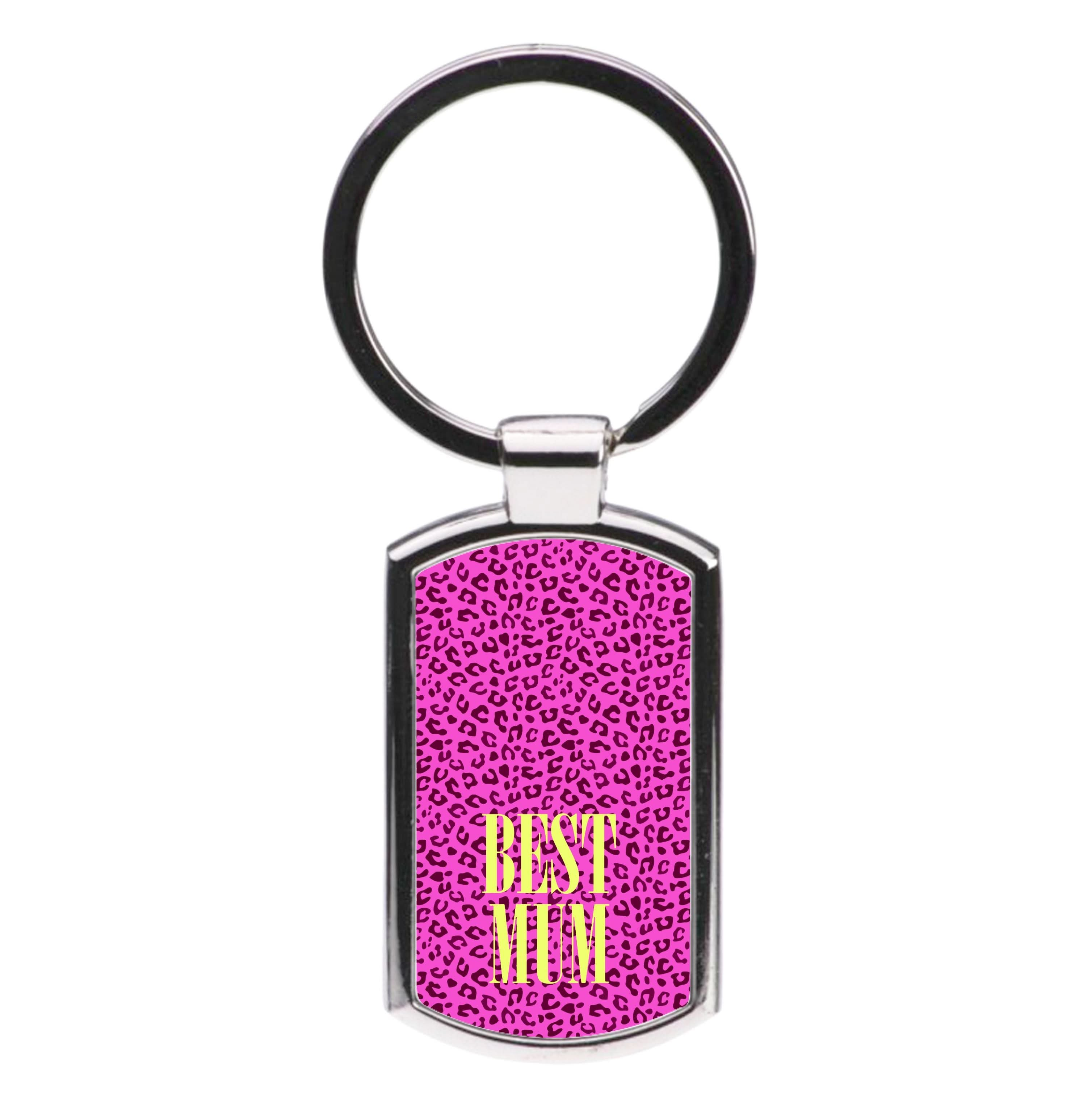 Best Mum Leopard Print Luxury Keyring