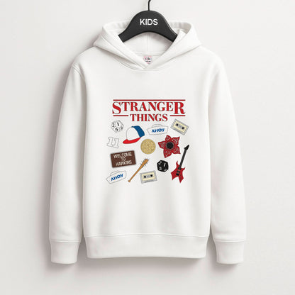 Stranger Things Cartoon Icons Kids Hoodie