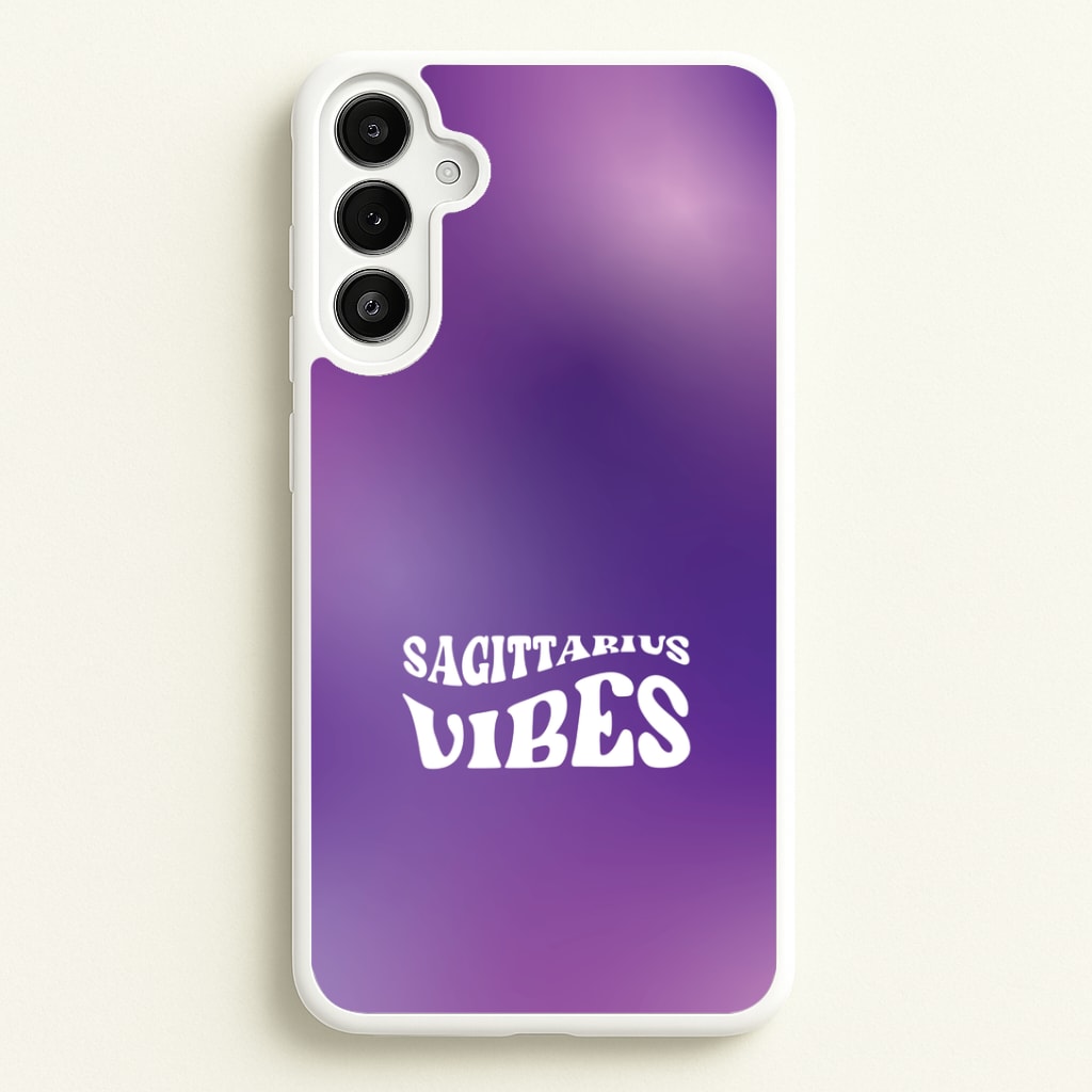 Sagittarius Vibes Gradient Zodiac Galaxy A36 Case
