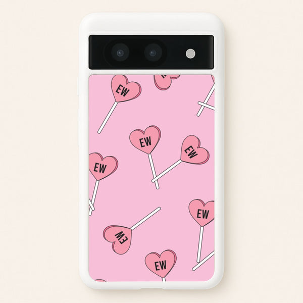 Ew Love Heart Lolipops Pattern Google Pixel 8a Case