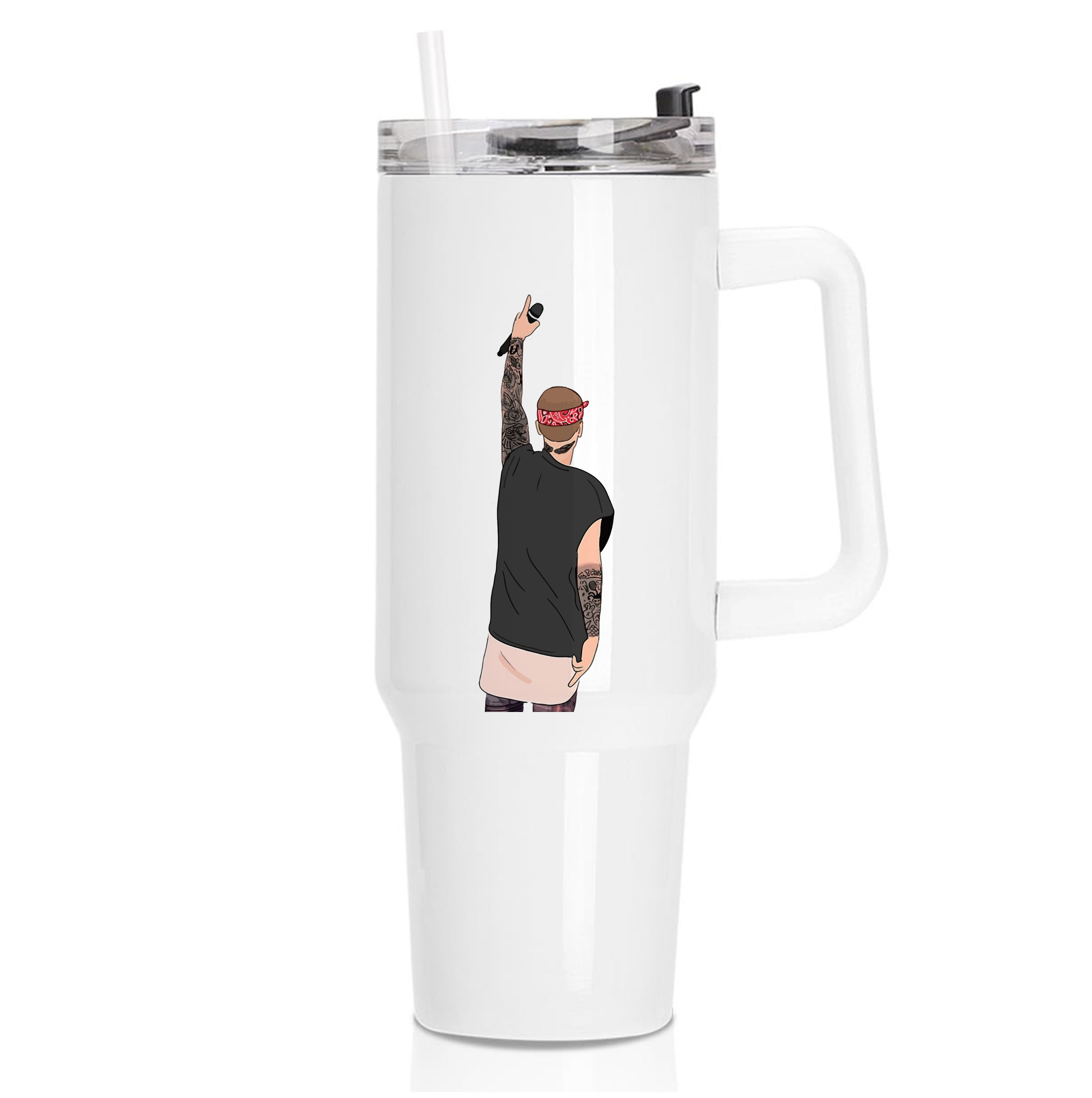 Bieber Back Concert Cartoon Tumbler