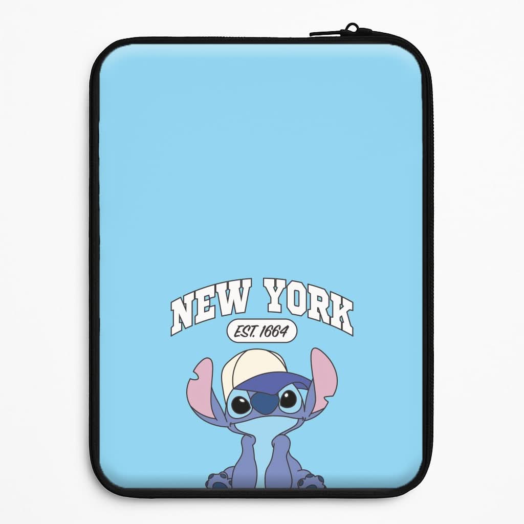 New York Blue Alien Laptop Sleeve