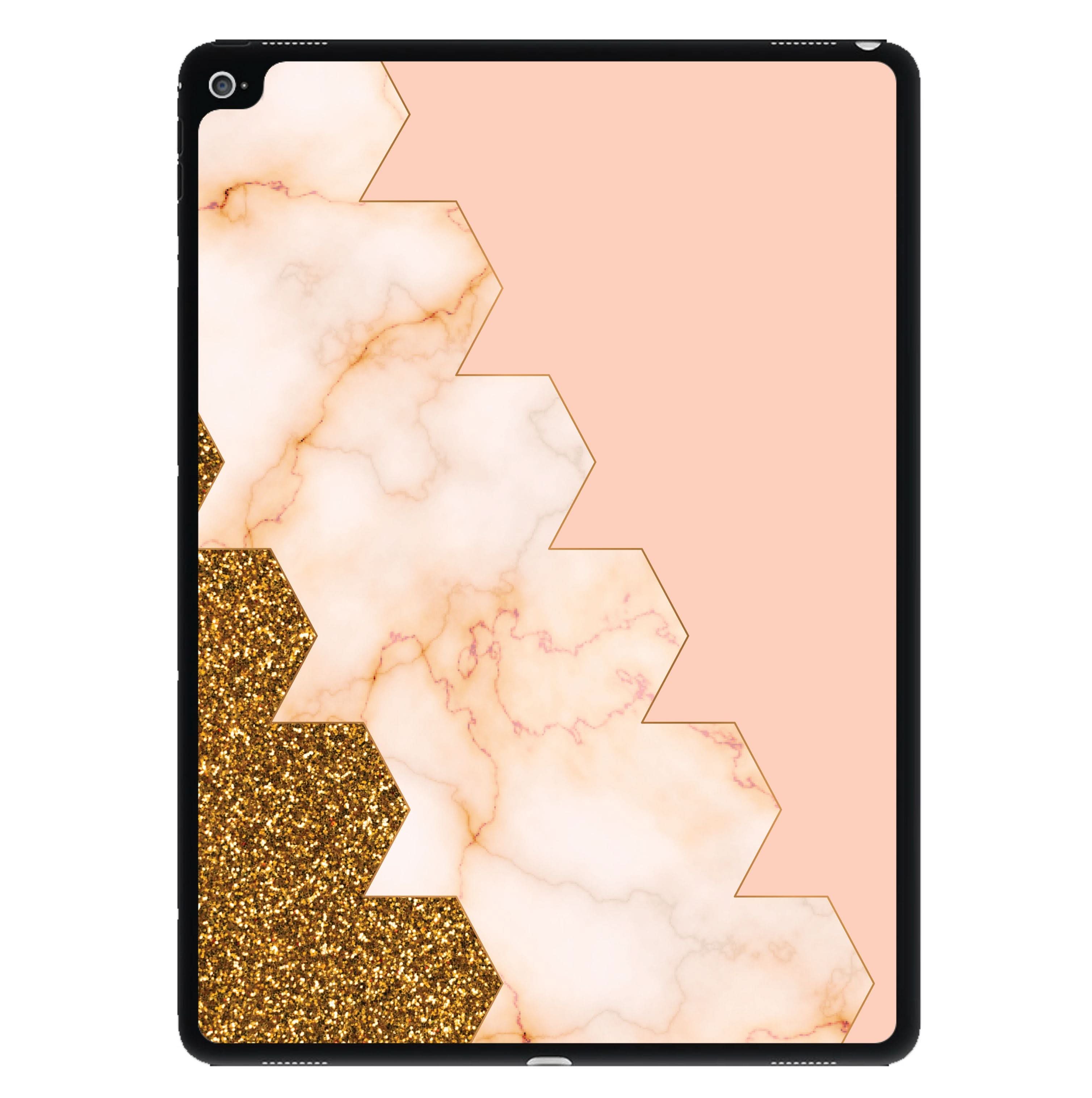 Glitter And Marble Geometric  iPad Case