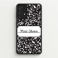 Personalised School Notebook Galaxy A52 / A52s Case