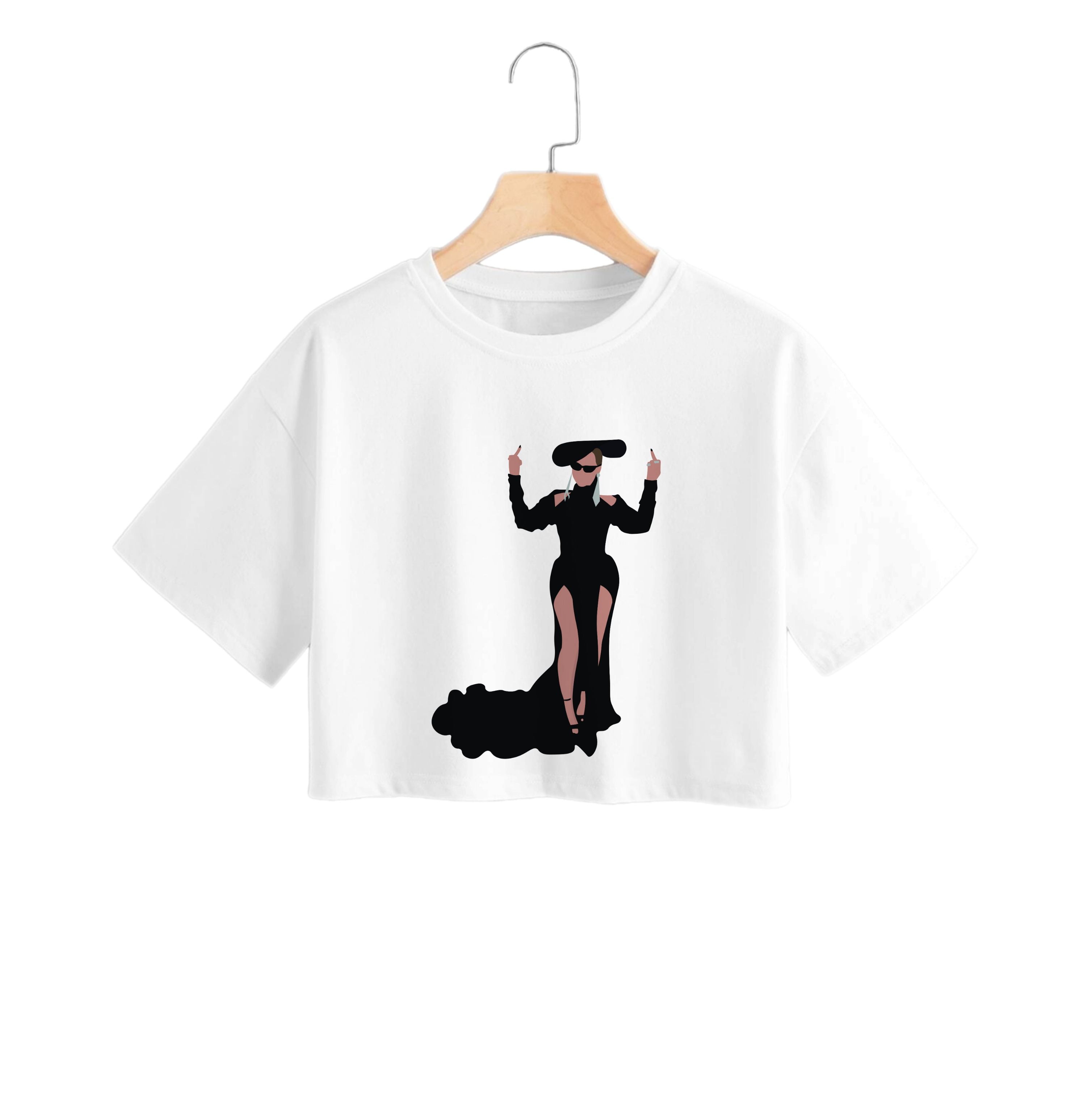 Middle Fingers - Queen B Crop Top