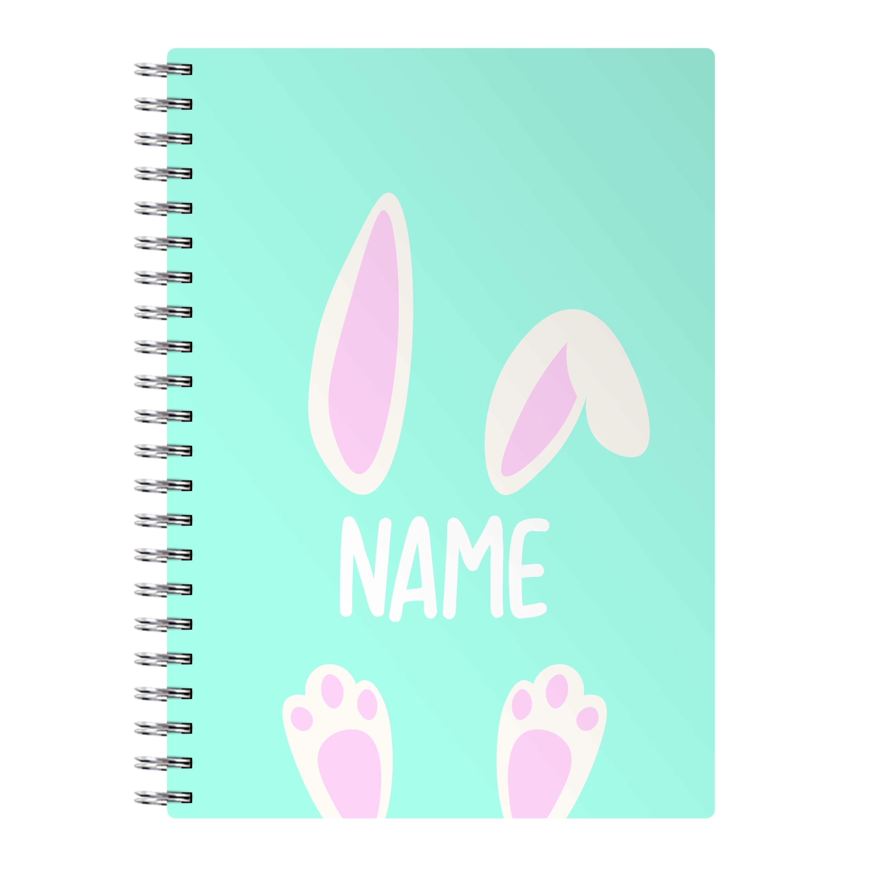 White Bunny Personalised Notebook