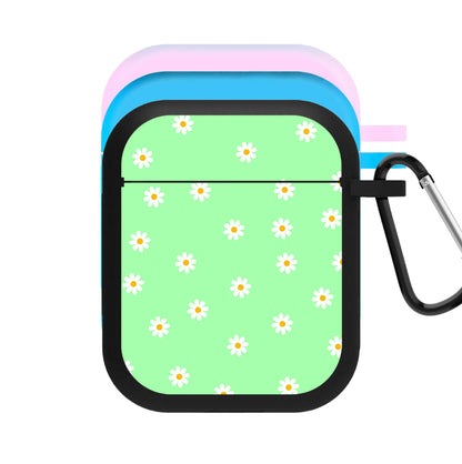 Teal Daisies AirPods Case