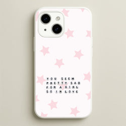 Pretty Sad Letter Beads iPhone 14 Case