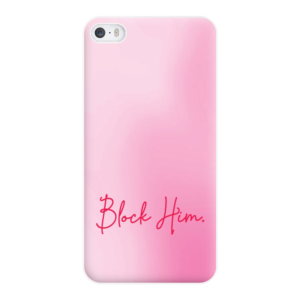 Block Him Pink Gradient iPhone 5 / 5s / SE 2016 Case