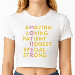 Mother Anagram Crop Top