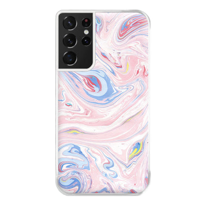 Pink Marble Swirl Phone Case