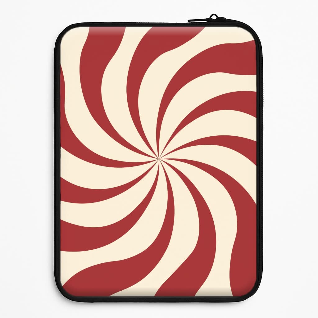 Peppermint Swirl Pattern Laptop Sleeve