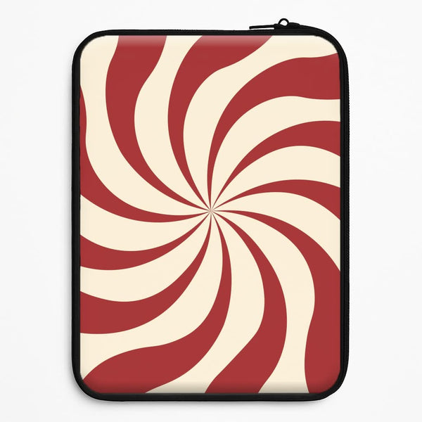 Peppermint Swirl Pattern Universal Laptop Sleeve