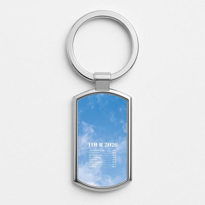 Band Tour 2026 Silver Metal Keyring