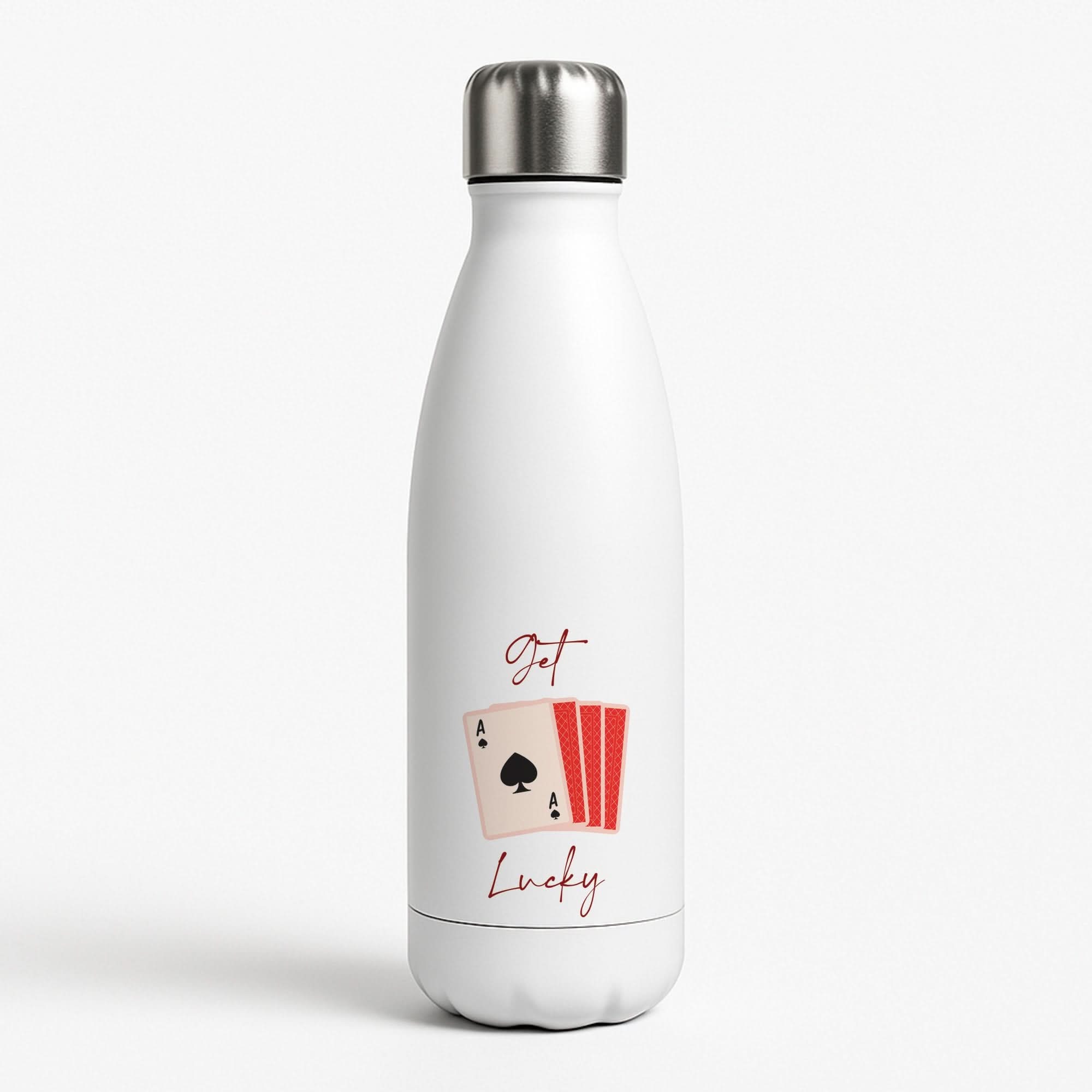Get Lucky Set Of Cards Water Bottle