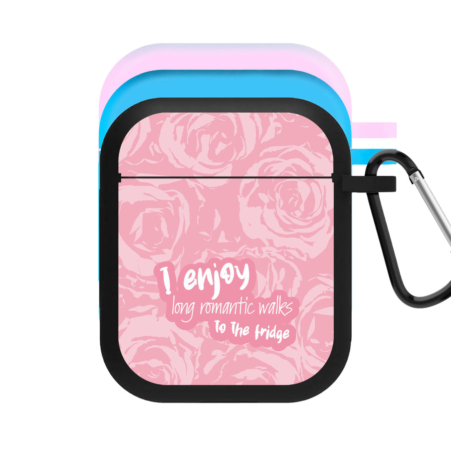 I Enjoy Long Romantic Walks - Funny Quotes AirPods Case