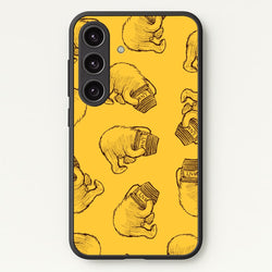 Winnie Honey Pot Pattern Galaxy S24FE Case