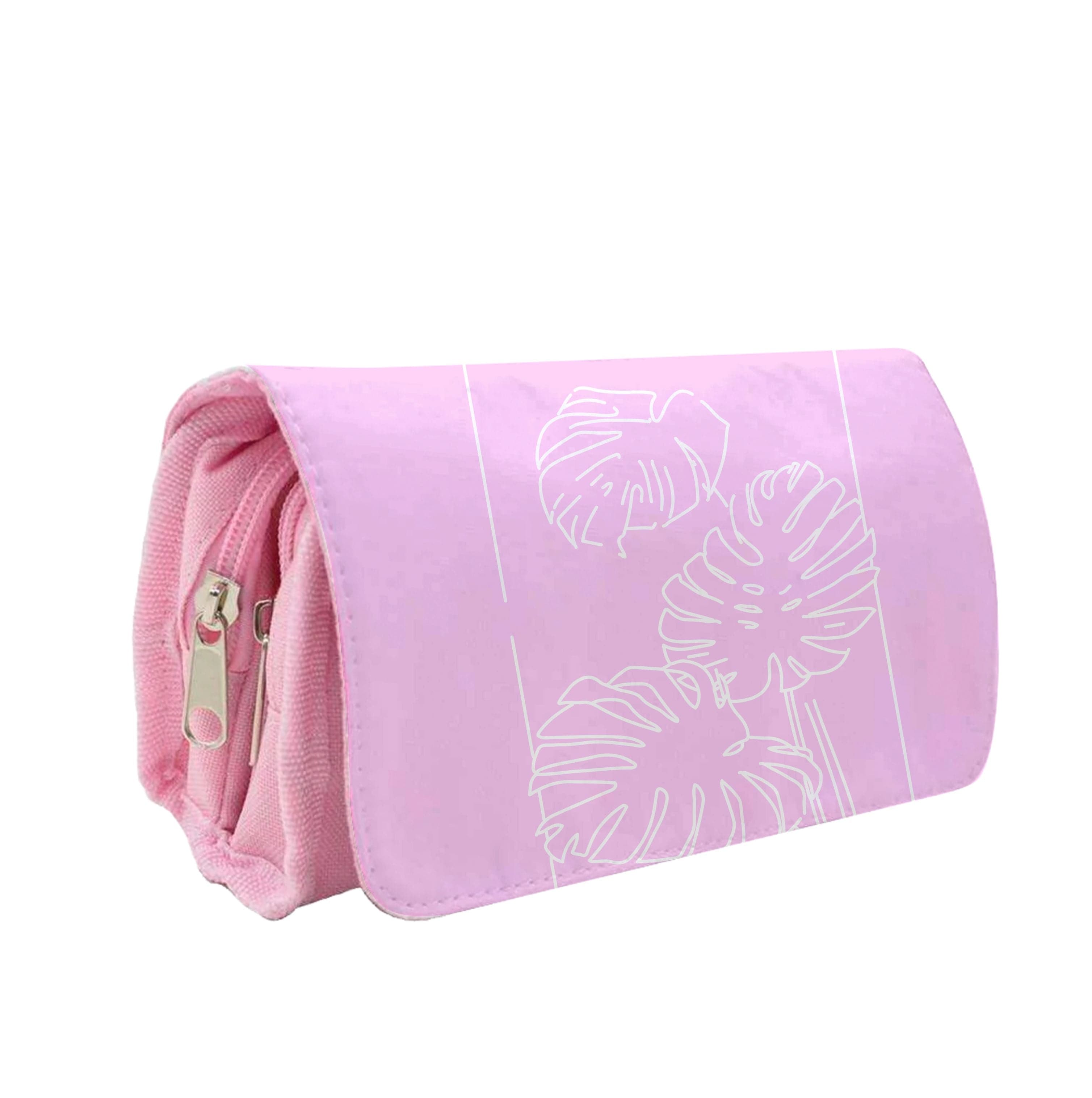 Pink Leaf - Foliage Pencil Case