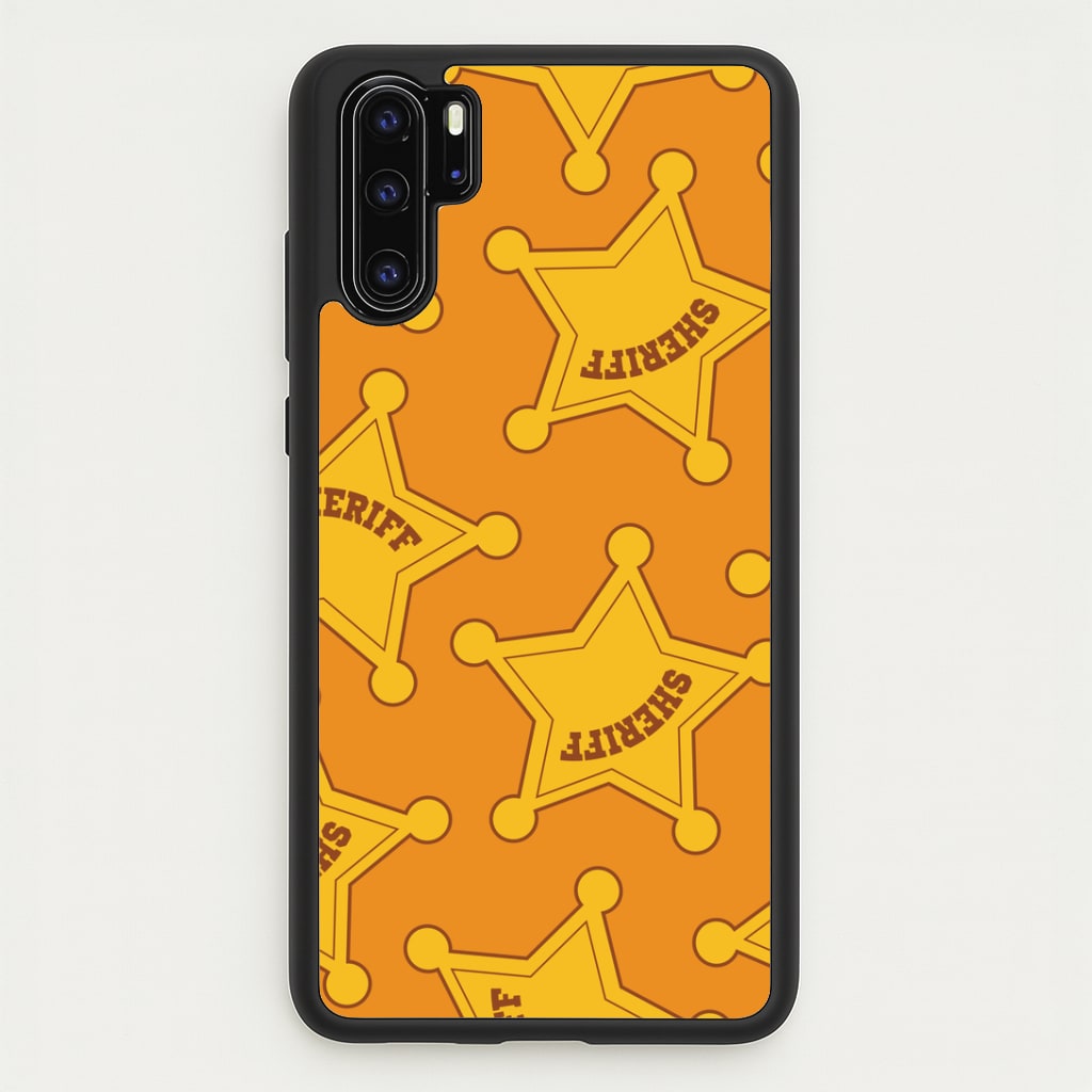 Sheriff Badge Pattern Huawei P30 Pro Case