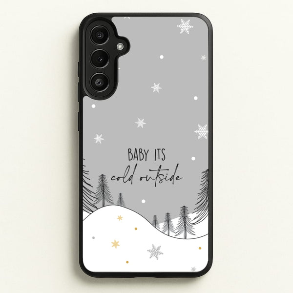 Baby It's Cold Outisde Landscape Galaxy A34 Case