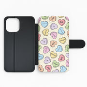 K-Pop Band Members Love Hearts Pattern Flip / Wallet Phone Case 2