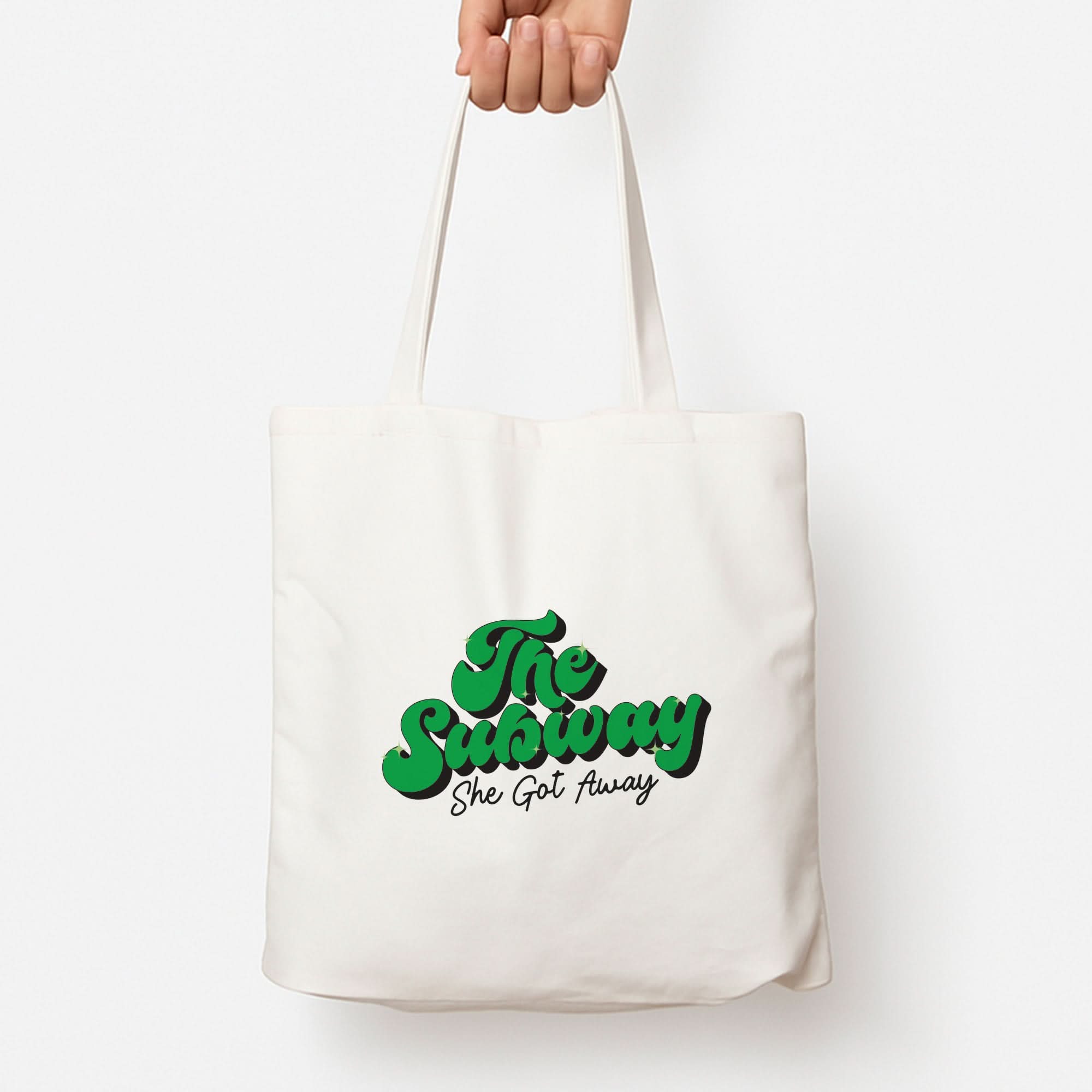 Subway Green Tote Bag