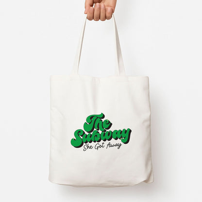 Subway Green Tote Bag