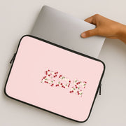 Floral Varsity Mum Laptop Sleeve 2