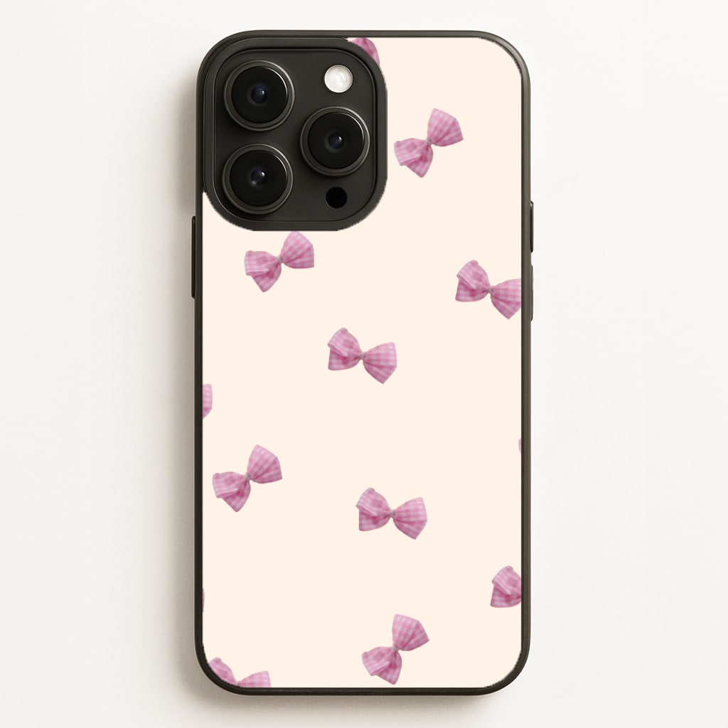 Pink Coquette Bows Phone Case for iPhone, Samsung Galaxy and Google Pixel
