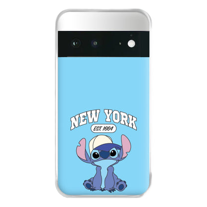 New York Blue Alien Google Pixel 6a Case