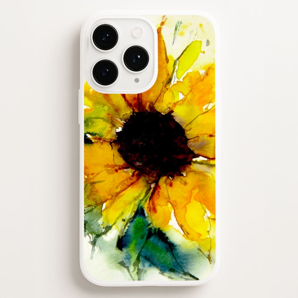 Watercolour Sunflower Phone Case for iPhone, Samsung Galaxy and Google Pixel