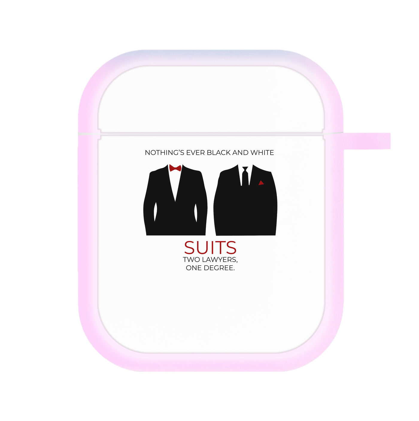 Nothings Ever Black And White - Suits AirPods Case