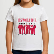 K-Pop Band World Tour 2026 Kids T-Shirt 3