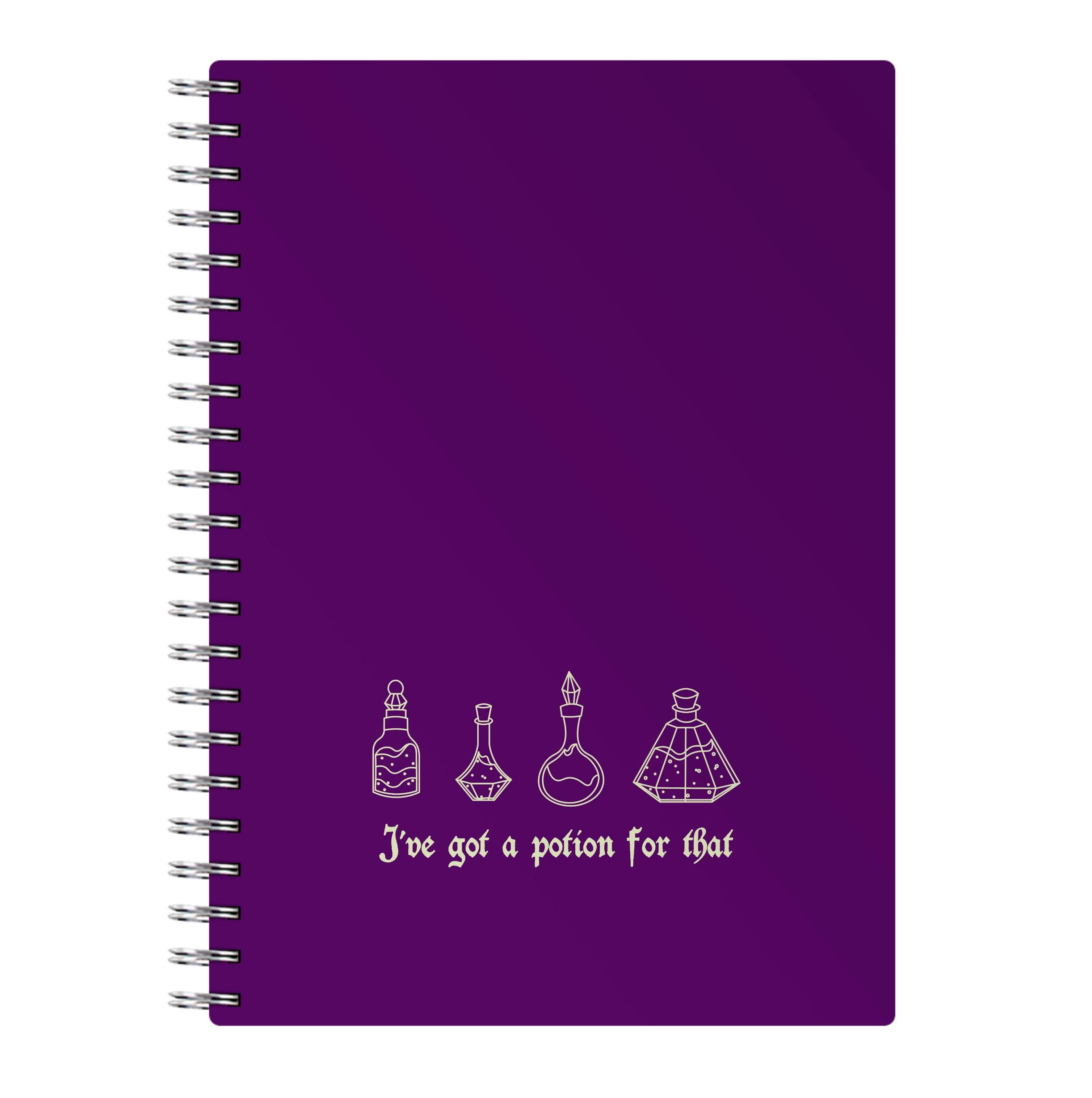 I've Got A Potion For You Dark Pink Notebook