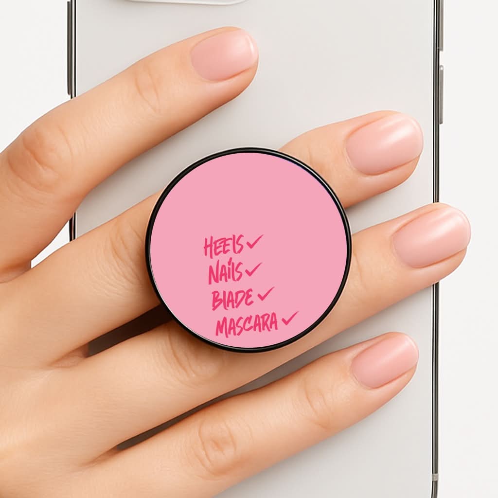 Heels, Nails, Blade, Mascara Phone Grip