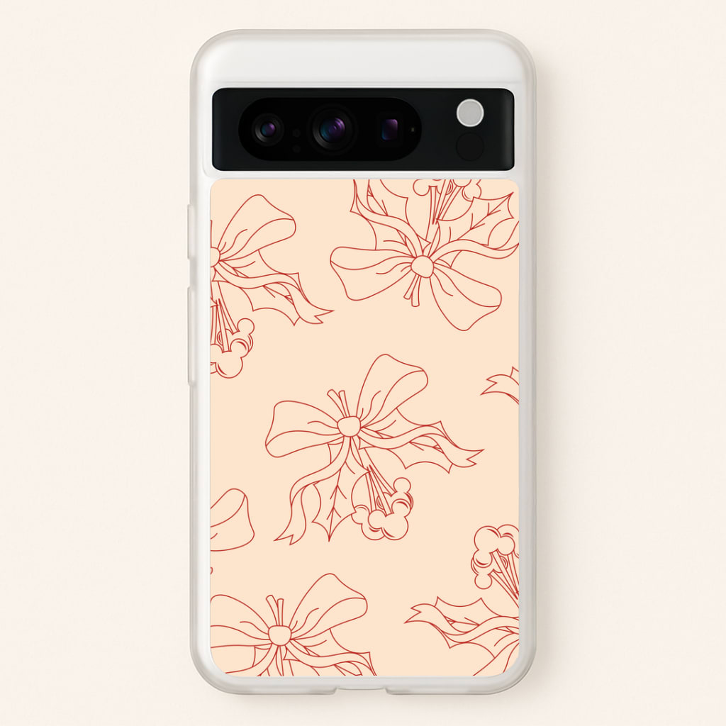 Cartoon Mouse Holly Pattern Google Pixel 8 Pro Case