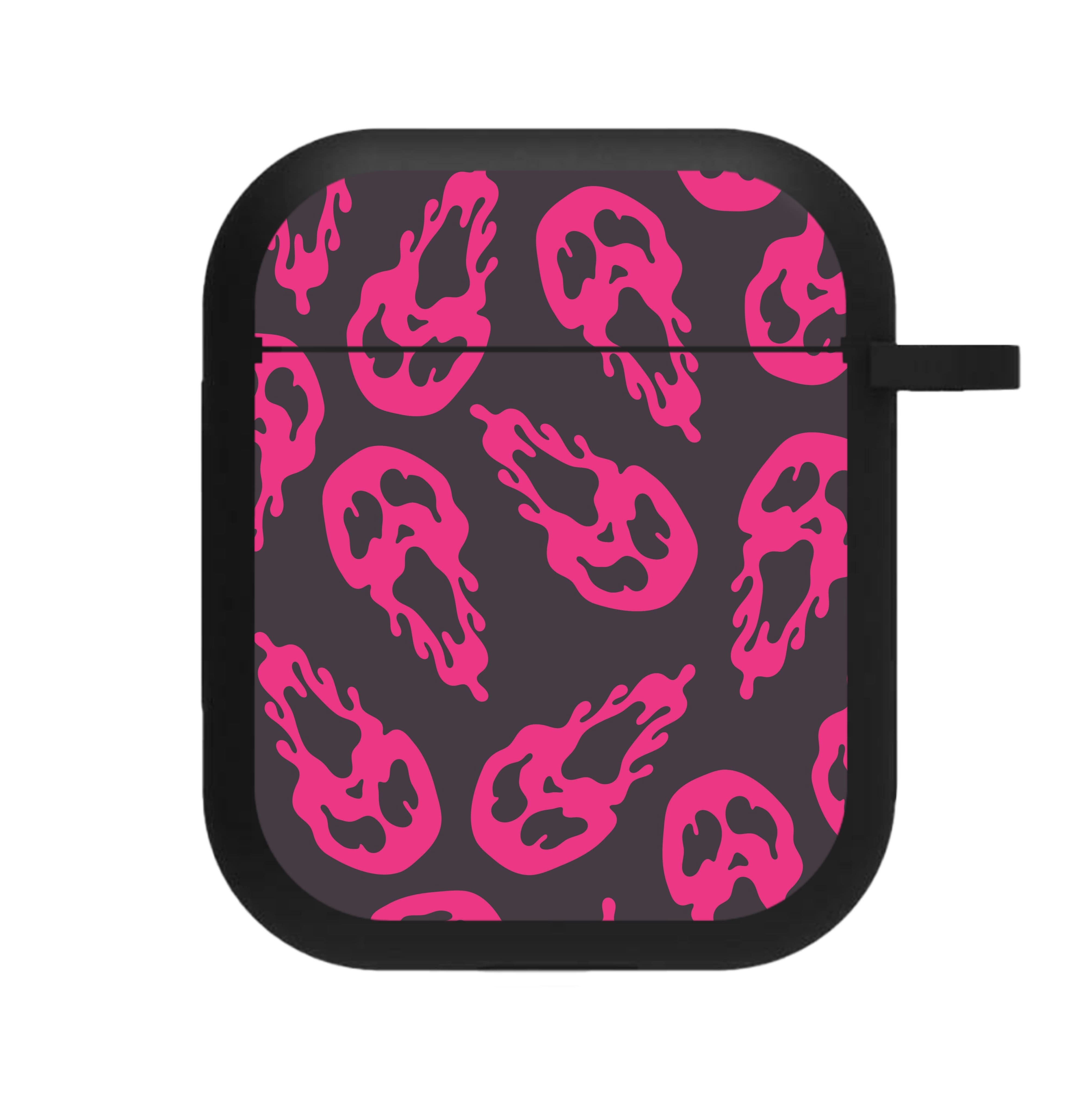 Trippy Ghost Face Pattern AirPods Case