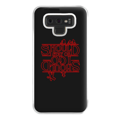 Should I Stay Or Should I Go Upside Down Phone Case