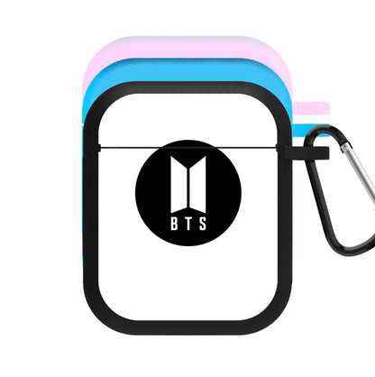 BTS logo Black - K Pop AirPods Case