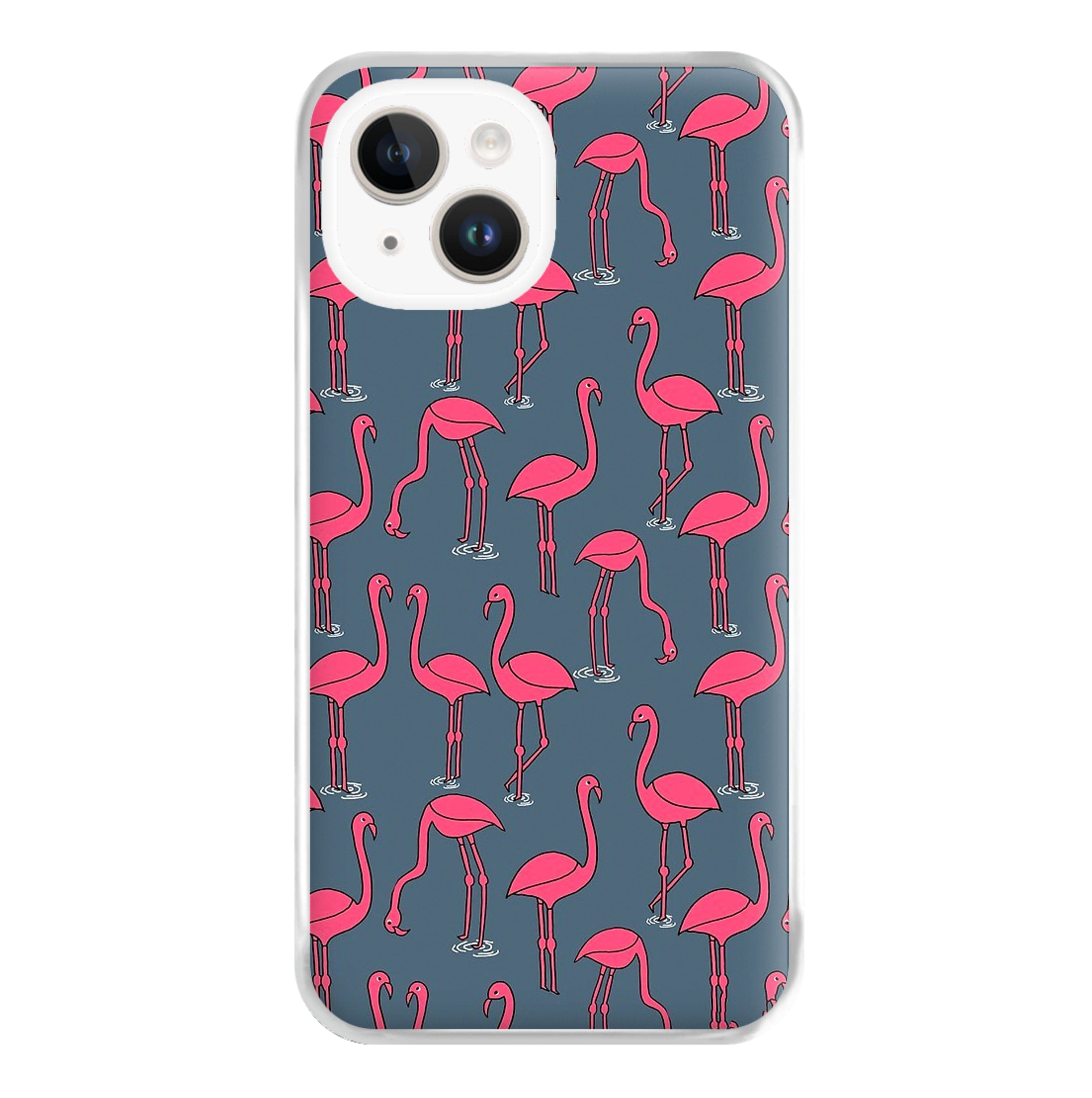 Basic Pink Flamingo Pattern Phone Case