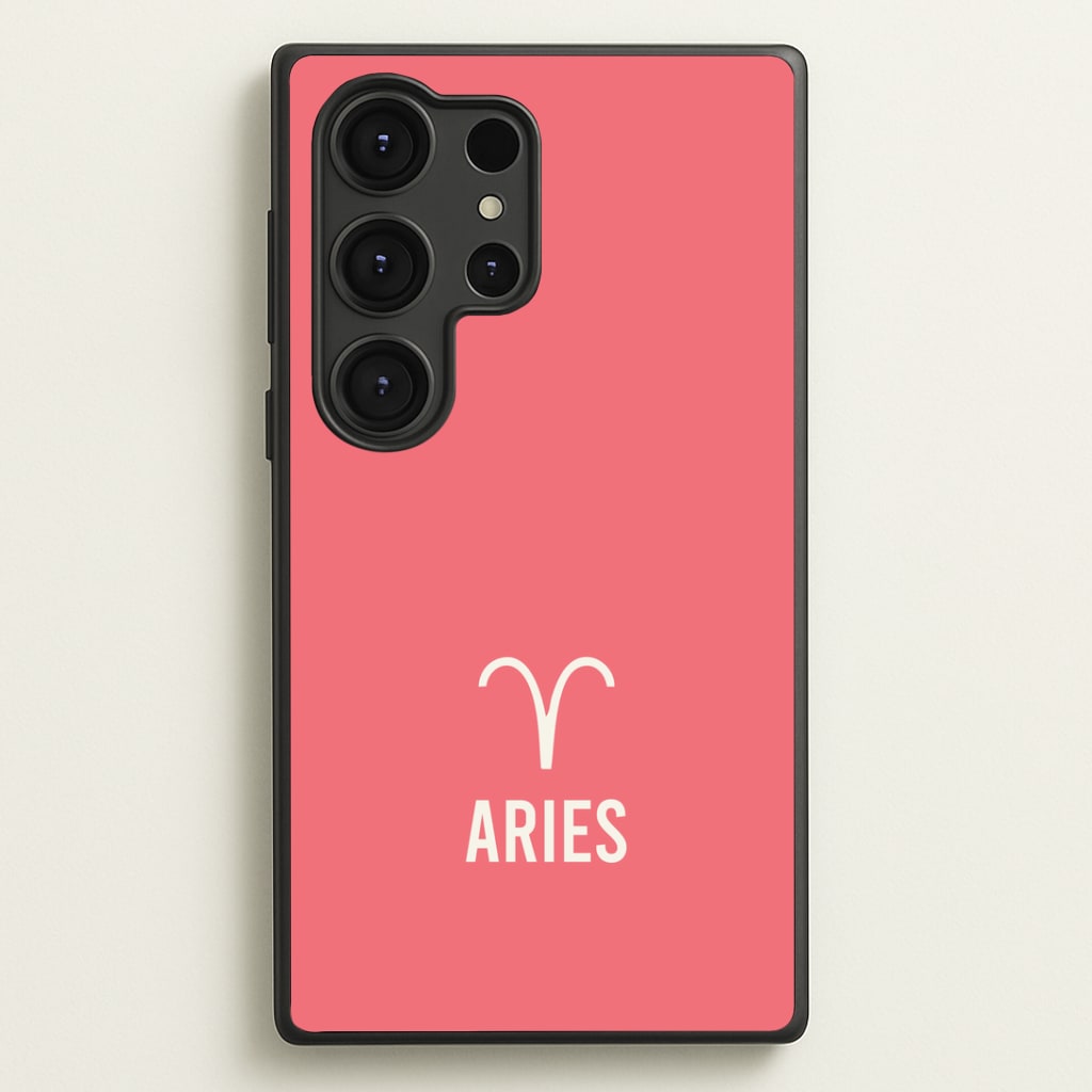 Aries Pastel Zodiac Galaxy S25 Ultra Case