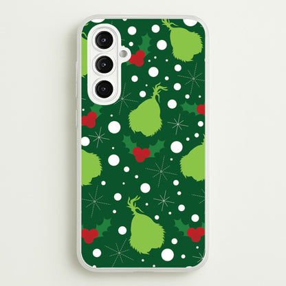 Green Creature Christmas Pattern Galaxy A16 Case